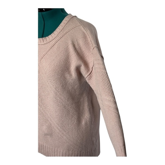 Calvin Klein Jeans Women's Blush Pink Sweater XL Crew Neck Raglan Sleeve - Picture 2 of 6